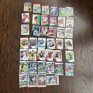 Collection of Score football trading cards